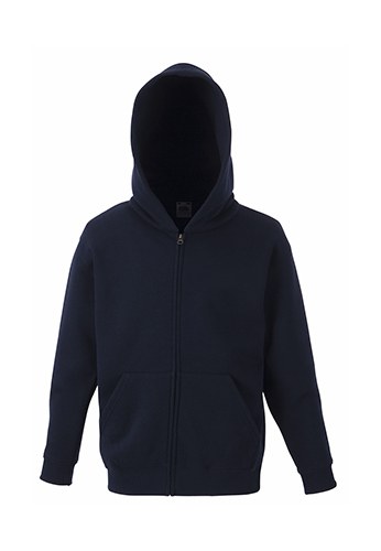 Fruit of the Loom 62-045-0 - Sweatshirt Criança Com Zíper e Capuz