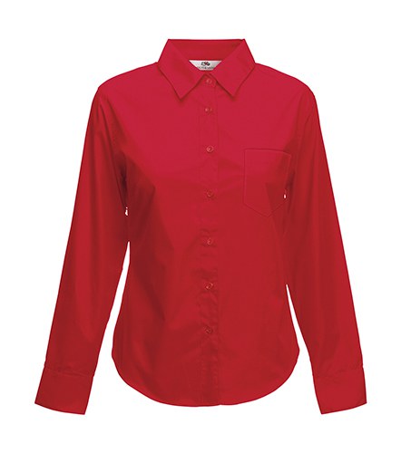 Fruit of the Loom 65-012-0 - Classic Fit Long Sleeve Poplin Blouse