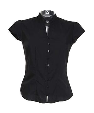 Kustom Kit KK727 - Camisa Mulher KK727 Gola Mandarim