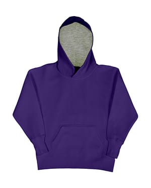 SG SG24K - Sweatshirt Criança24 Capuz Waffle Contrast
