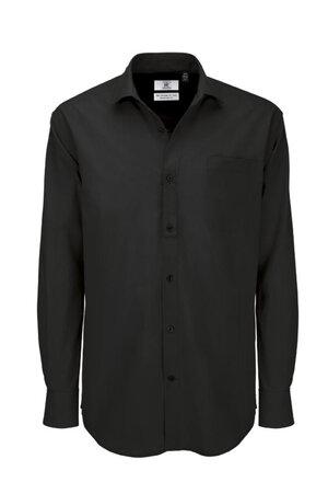 B&C SMP41 - Camisa Popeline M. Comprida Heritage LSL Men