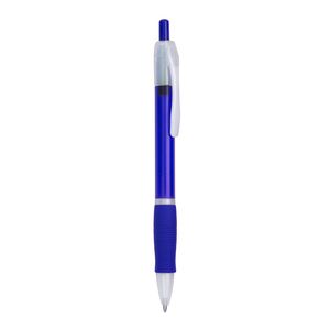 ONTARIO Push ball pen in translucent finish and soft matching grip - EgotierPro HW8008