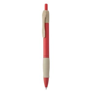 Stamina HW8032 - HANA Push button pen made of wheat fibre and ABS with soft grip
