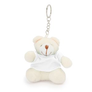 SITO Teddy bear keyring with colour t-shirt in soft polyester - EgotierPro KO4079