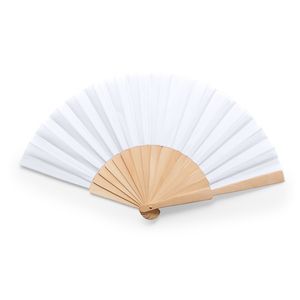 CALESA Hand fan with wooden ribs and polyester fabric - EgotierPro PF3111