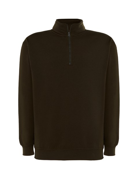 JHK JK296 - Unisex Classic Zip-Up Sweater with High Collar