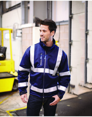 Yoko HVK09 - Casaco Softshell Laboral Alta Visibilidade