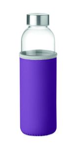 UTAH GLASS Eco-Friendly 500ml Glass Bottle with Neoprene Cover - GiftRetail MO9358