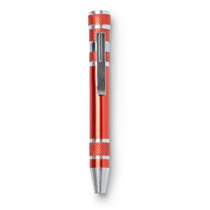 Stamina TO3991 - BRICO Aluminium multi-tool in the shape of a pen