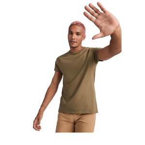 Roly CA6698 - Camiseta Orgânica BREDA com Gola Canelada e Costuras Reforçadas