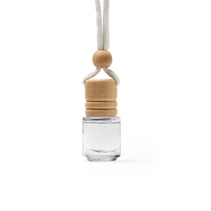 RINDAL Air freshener with different scents in a glass recipient with wooden cap and matching adjustable cord - EgotierPro AM1316
