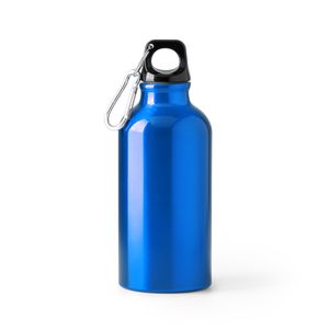 RENKO Recycled aluminium bottle with single wall and matching carabiner - EgotierPro BI4214