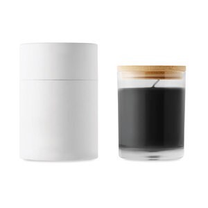 ANCIENT HIGH Vanilla Scented Candle with Bamboo Lid in Gift Box - GiftRetail MO6316