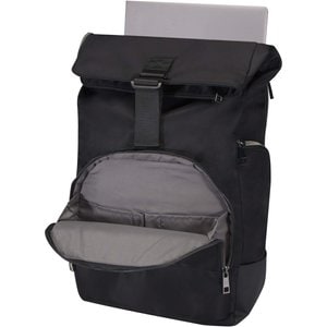 Mochila de enrolar reciclada GRS de 15” e 18 L "Rhine" - EgotierPro 130088