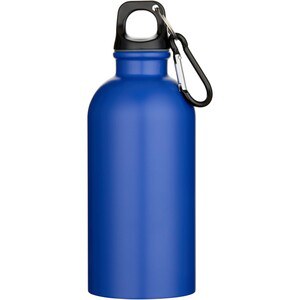 Oregon 400 ml matte RCS recycled single wall stainless steel water bottle with carabiner - EgotierPro 100871