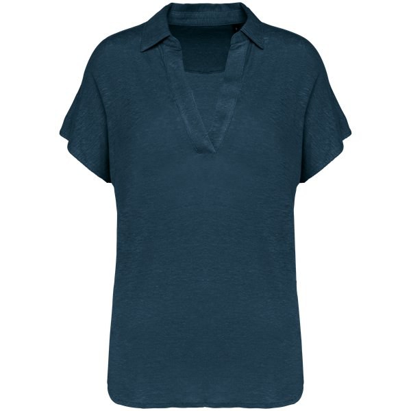 Spasso SP221 - Ladies’ linen polo shirt