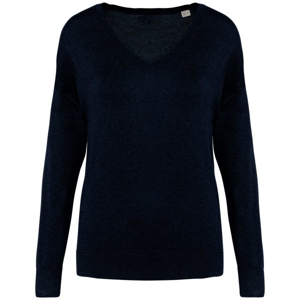 Spasso SP921 - Eco-friendly ladies’ V-neck lyocell jumper