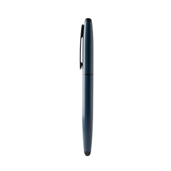 Stamina BL1994 - KURUA Roller ballpoint pen with rounded body made from recycled aluminium