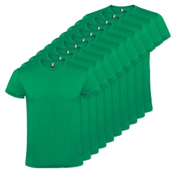 Pack de 100 Roly CA6424 - ATOMIC 150 T-shirt com decote redondo duplo