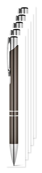 Pack de 50 Egotier 91311 - Esferográfica em alumínio com clipe