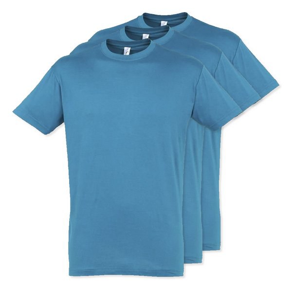 Pack of 3 SOLS 11380 - REGENT Unisex Round Collar T Shirt
