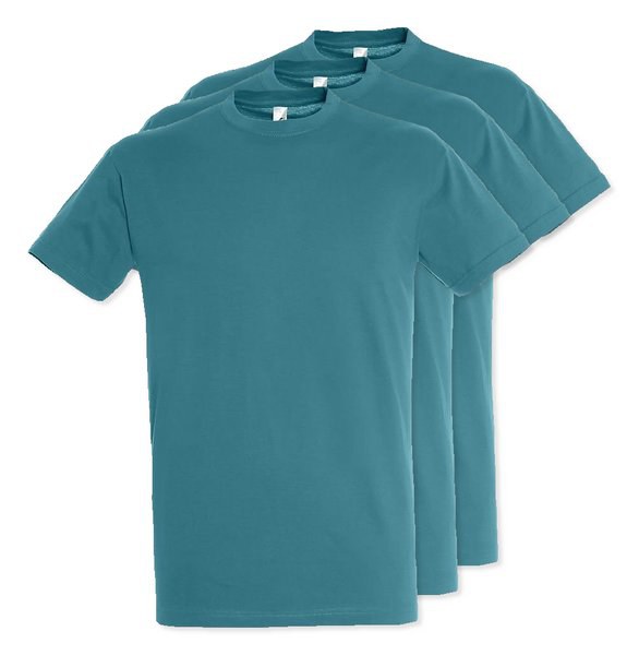 Pack of 3 SOLS 11380 - REGENT Unisex Round Collar T Shirt