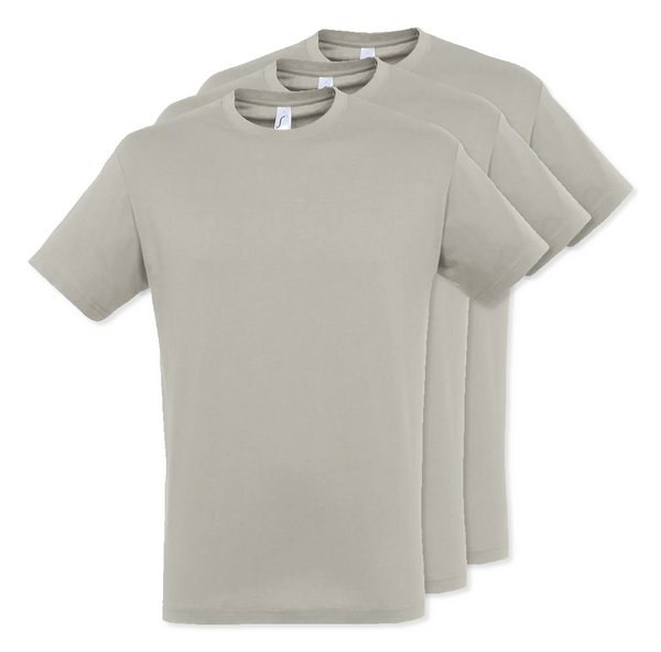 Pack of 3 SOLS 11380 - REGENT Unisex Round Collar T Shirt