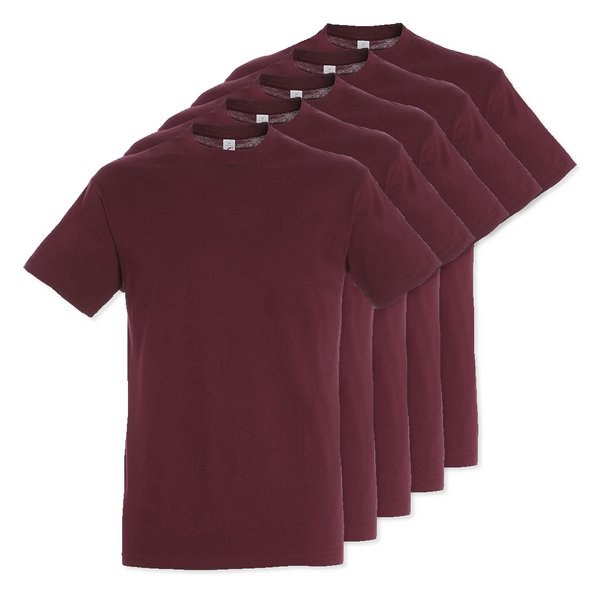 Pack of 5 SOLS 11380 - REGENT Unisex Round Collar T Shirt