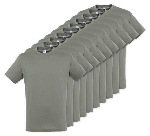 Pack of 10 SOLS 11380 - REGENT Unisex Round Collar T Shirt