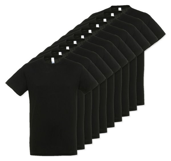 Pack of 10 SOLS 11380 - REGENT Unisex Round Collar T Shirt