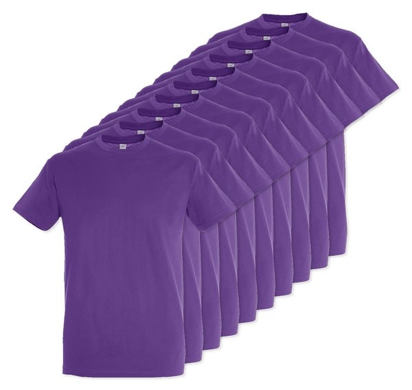 Pack of 10 SOLS 11380 - REGENT Unisex Round Collar T Shirt