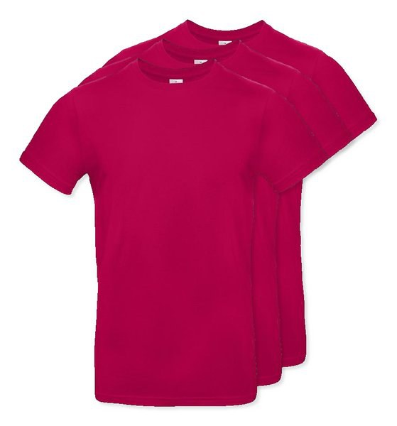 Pack of 3 B&C BC03T - Mens Modern Ringspun Cotton T-Shirt