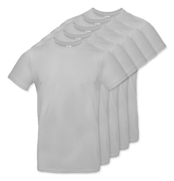 Pack de 5 B&C BC03T - Camiseta masculina 100% algodão