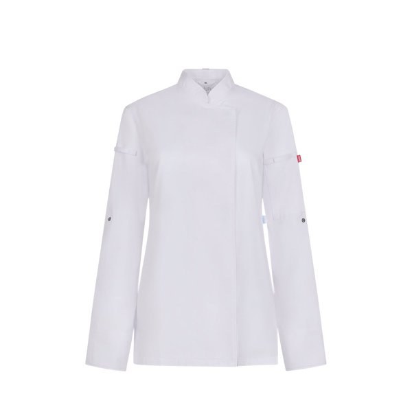 Velilla 36160 - Womens kitchen jacket (190 g/m²) made from cotton (35%) and recycled polyester (65%)