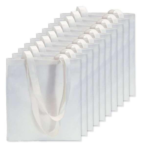 Pack of 100 GiftRetail IT3787 - TOTECOLOR Versatile Reusable Shopping and Beach Tote Bag