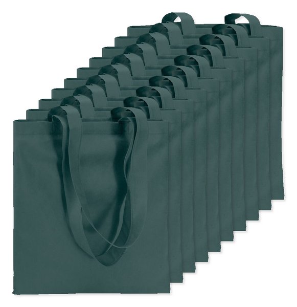 Pack de 100 GiftRetail IT3787 - TOTECOLOR Saco de compras em non-woven