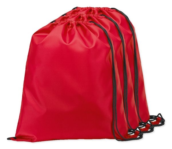 Pack of 3 Egotier 92910 - 210D drawstring backpack
