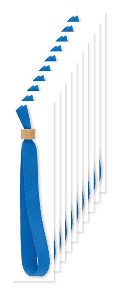 Pack de 100 GiftRetail MO6706 - FIESTA Pulseira de poliéster RPET