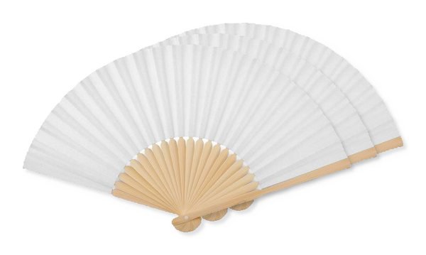 Pack of 3 GiftRetail MO6828 - FANNY PAPER Elegant Bamboo and Paper Handheld Fan