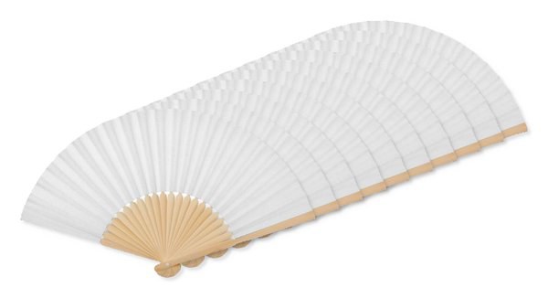 Pack of 100 GiftRetail MO6828 - FANNY PAPER Elegant Bamboo and Paper Handheld Fan