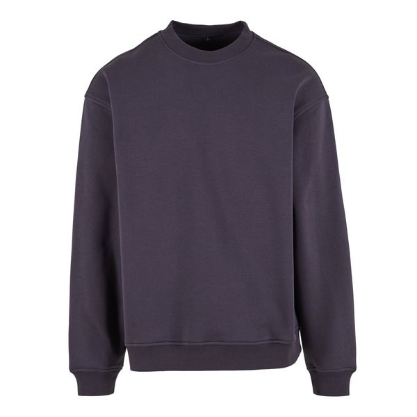 Build Your Brand BY409 - Moletom oversized com gola redonda