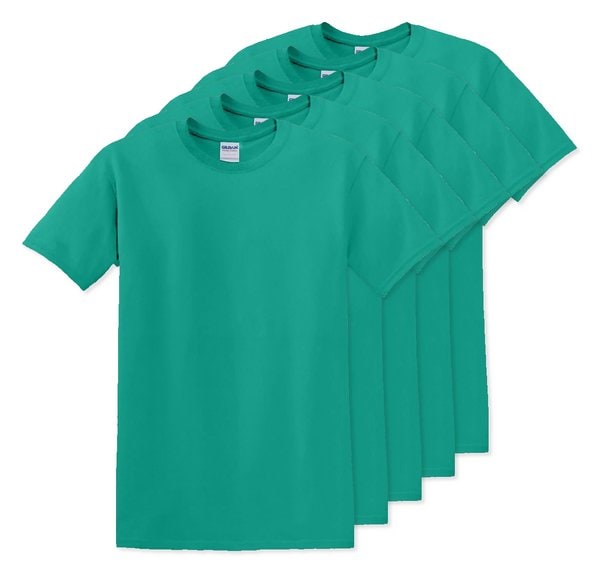 Pack of 50 Gildan 5000 - Premium Heavy Cotton Classic Fit T-Shirt for Adults