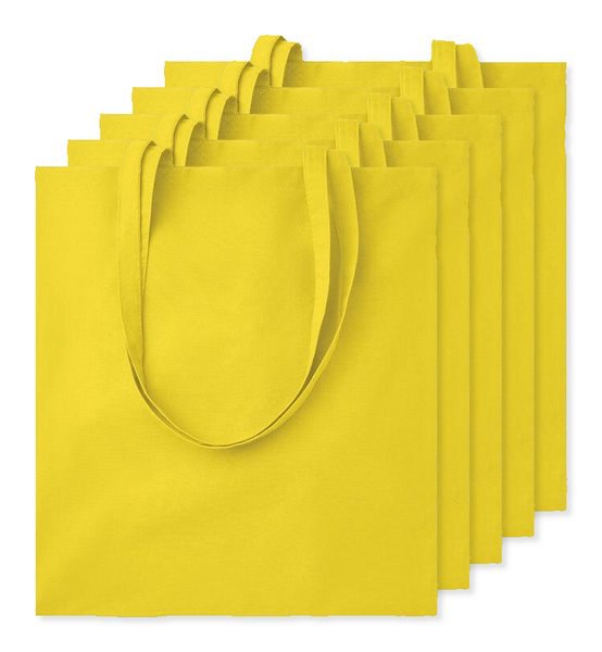 Pack of 50 GiftRetail MO9268 - COTTONEL COLOUR Eco-Friendly 140gsm Cotton Shopping Tote Bag