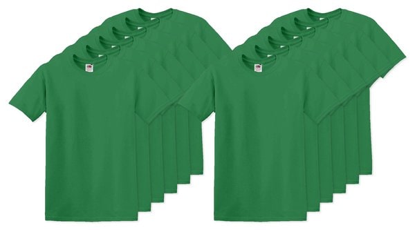 Pack of 12 Fruit of the Loom SC220 - Comfort Fit Fruit of the Loom Round Neck Tee