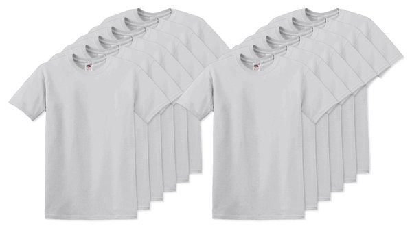Pack of 120 Fruit of the Loom SC220 - Comfort Fit Fruit of the Loom Round Neck Tee