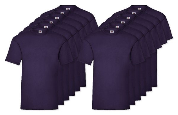 Pack of 12 Fruit of the Loom SC230 - Valueweight T (61-036-0)