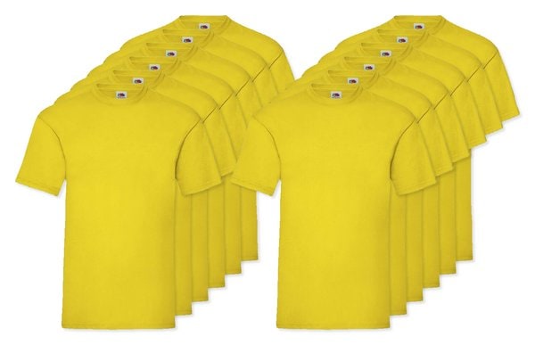 Pack of 12 Fruit of the Loom SC230 - Valueweight T (61-036-0)