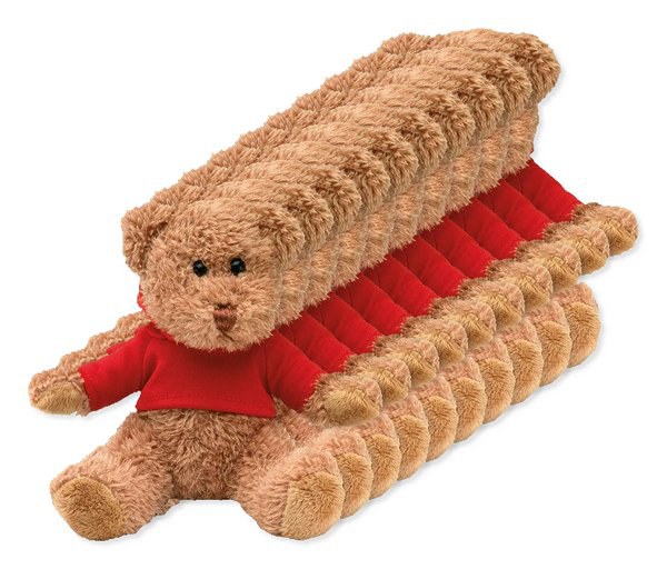 Pack of 100 GiftRetail MO7375 - JOHNNY Adorable Hoodie Teddy Bear Plush Toy