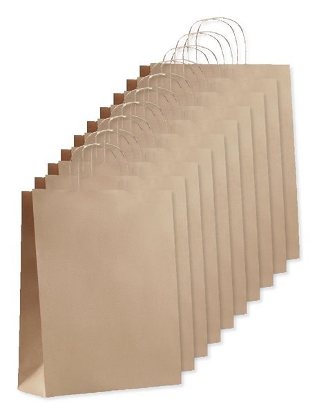 Pack de 100 GiftRetail MO6174 - PAPER TONE L Saco papel gran. prenda 90g/m²
