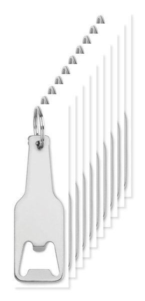 Pack de 100 GiftRetail MO9247 - BOTELIA Abridor Aluminio